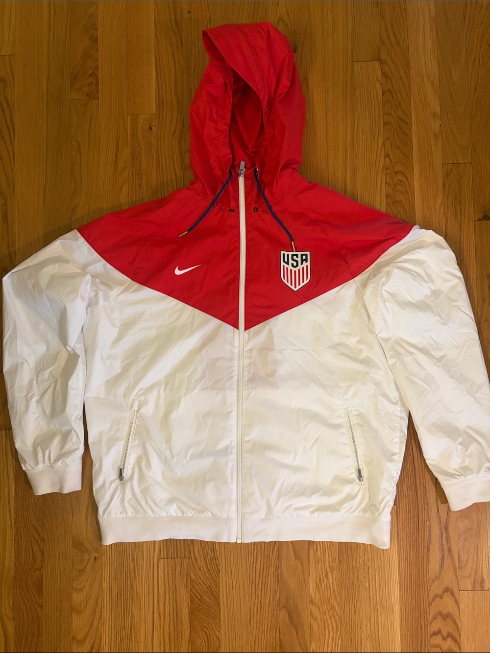 Nike USA Soccer (USMNT / USWNT) Windrunner Full-Zip Hooded Jacket - Size XL